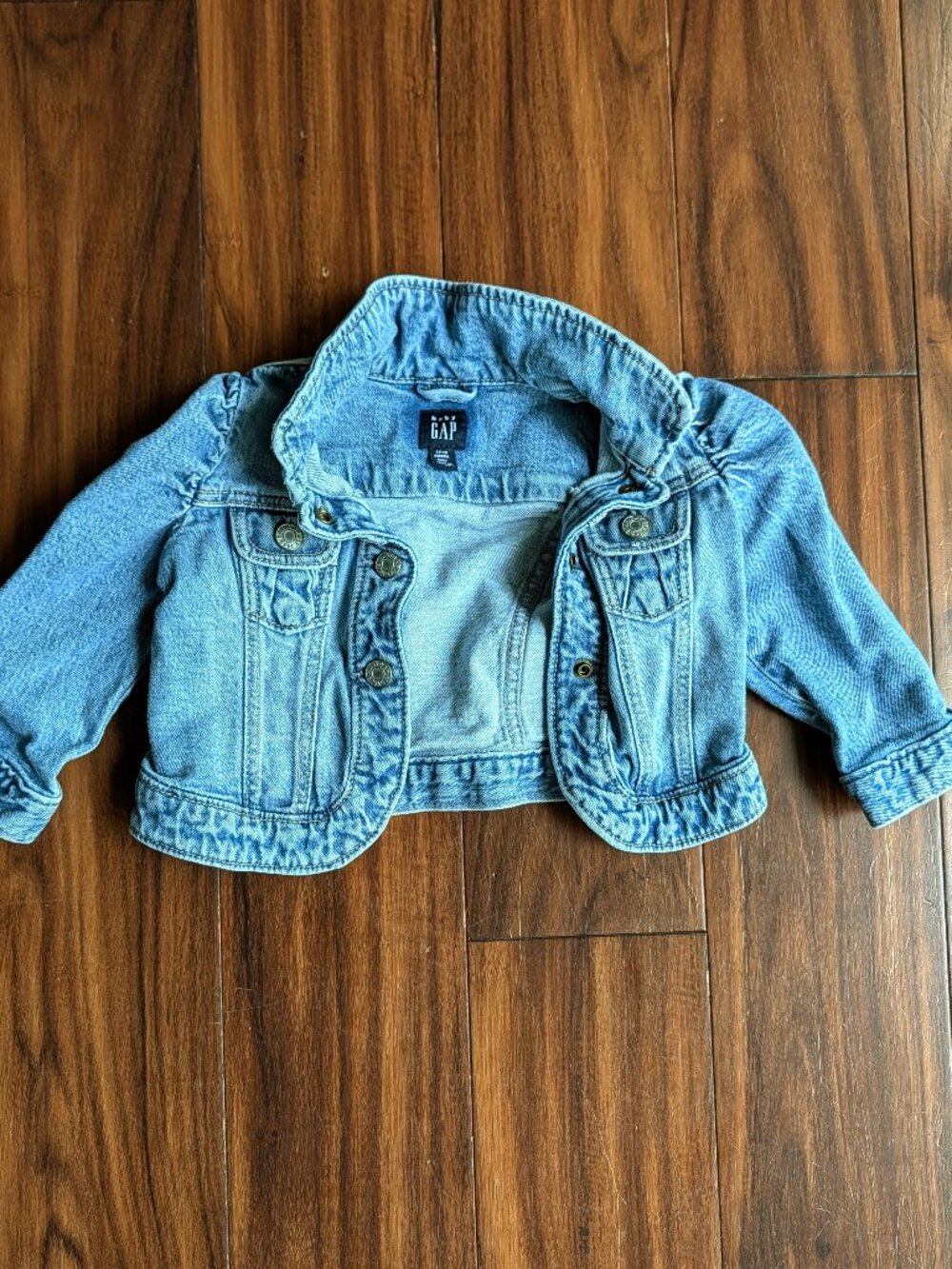 Baby GAP Organic Cotton Puff Denim Jacket, 12-18m, NWOT